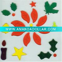 Wholesale window gel stickers for christmas decor. (LD-B2069)