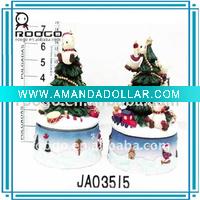 Wholesale polyresin christmas tree with music box