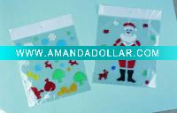 Wholesale Christmas window gel art sticker