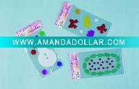 Wholesale window gel art sticker