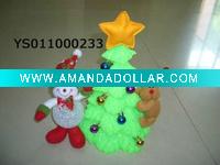 Wholesale EVA Snowing christmas tree with flash light& sonwman
