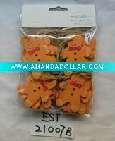 Wholesale Decorative wood christmas tree ornament