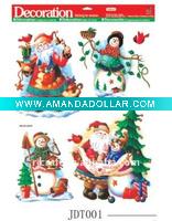 Wholesale christmas tree static sticker