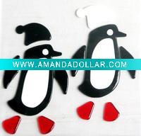 Wholesale animal for Christmas decoration in TPR window self-adhesive gel sticker