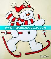Wholesale christmas jel window sticker