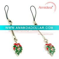 Wholesale Christmas shape cell phone charms- promotion christmas gift/christmas present gift/gift mini christmas tree