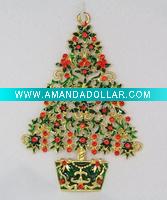 Wholesale pewter Christmas tree ornament