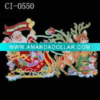 Santa christmas window sticker