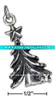 Wholesale Silver plated metal alloy Christmas tree Ornament