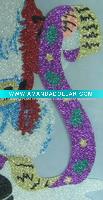 Wholesale Christmas gel/jell window glitter sticker