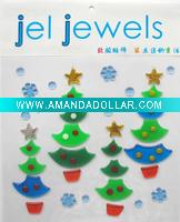 Wholesale Christmas TPR window gel sticker
