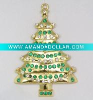 Wholesale pewter Christmas tree ornament