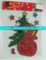 Wholesale lovely PVC window stickers for christmas decro. (LD-M067)