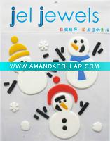 Wholesale Christmas TPR window gel sticker