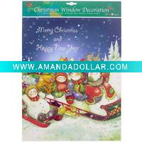 Christams window static sticker