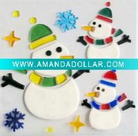 Christmas TPR window gel sticker