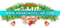 Wholesale hot sale sticker 3D happy wedding decoration