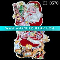Wholesale Santa christmas window sticker