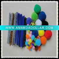Wholesale factory price hot selling pompons poms,christmas decoration poms glitter poms