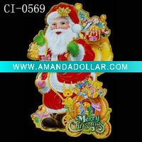 Santa christmas window sticker