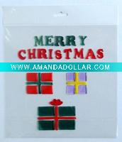 Wholesale gift for Christmas deocation TPR gel window home sticker