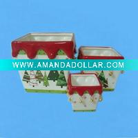 Wholesale Ceramic handmade christmas decoration craft