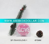 Wholesale polyfoam xmas tree decorative ball in pvc box