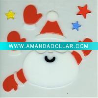 Wholesale window gel stickers with Christmas gloves,(LD-B2000)