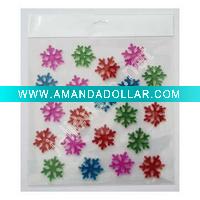 Wholesale snowflake for Christmas deocation TPR gel window home sticker