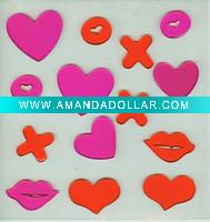 Wholesale valentine decoration window stickers (LD-B233)