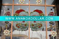 Wholesale 3D paper glittery window Christmas gifts