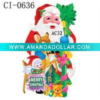 santa christmas window sticker