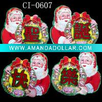santa christmas window sticker