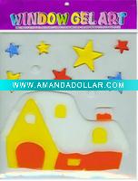 Wholesale new style TPR window gel stickers ,(LD-B2357)