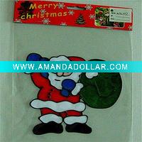 Wholesale santa clause PVC window stickers(LD-M006)