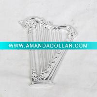 Wholesale delicate christmas decorative miniature hanging musical instrument ornament