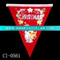 christmas banner window sticker