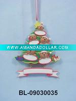 Polyresin 5 Bears w/ Christmas Tree Ornament