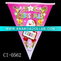 christmas banner window sticker