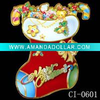 christmas stock window sticker