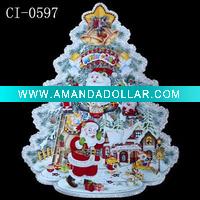 christmas tree window sticker