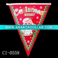 christmas banner window sticker