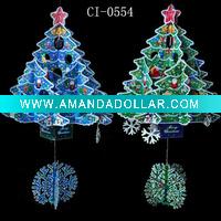 christmas tree window sticker