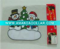 Wholesale pvc gel stickers with christmas men and tree (LD-M072)