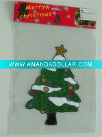 Wholesale pvc gel stickers with christmas tree (LD-M073)