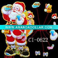 santa hristmas window sticker