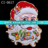 Wholesale santa hristmas window sticker