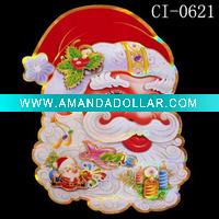 Wholesale santa hristmas window sticker