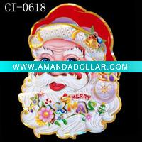Wholesale santa hristmas window sticker