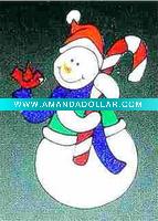 Wholesale pvc gel stickers with santa claus (LD-M075)